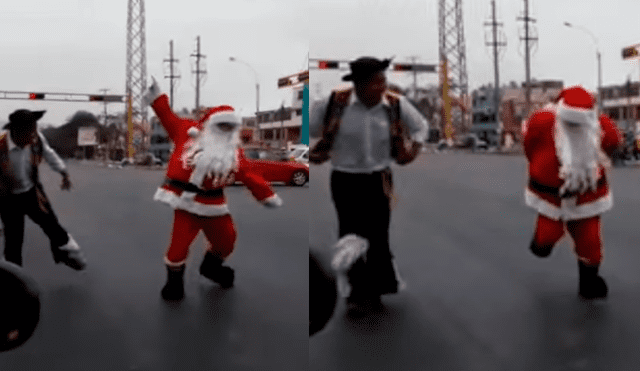 Facebook: ‘Papá Noel’ baila huayno y se roba el aplauso de miles de peruanos [VIDEO]