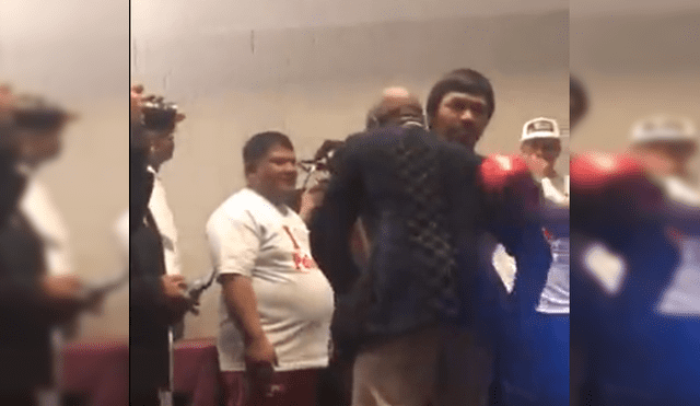Pacquiao vs Broner: Mayweather visitó a 'Pac-Man' y le deseó suerte en su pelea [VIDEO]