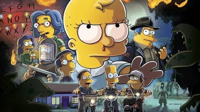 Los Simpson parodian a Stranger Things
