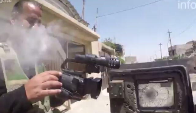 YouTube: Disparo del Estado Islámico iba directo a su pecho, pero un detalle le salvó la vida