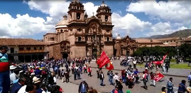 En Día del Trabajador cientos salen a marchar en Cusco [VIDEO]