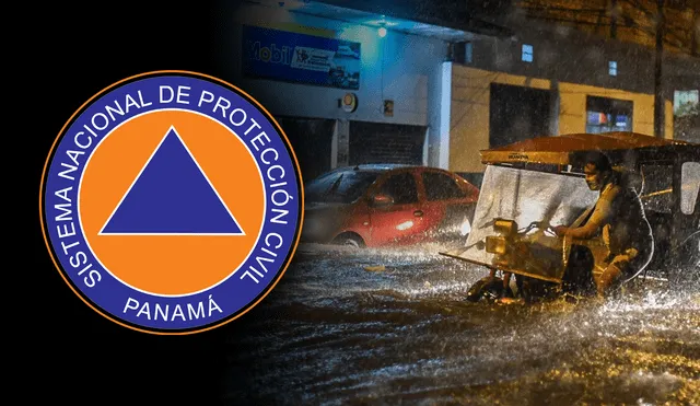SINAPROC prevé intensas lluvias hasta el jueves 10 de noviembre. Composición: Fabrizio Oviedo-GLR/Gobierno de Panamá/SINAPROC