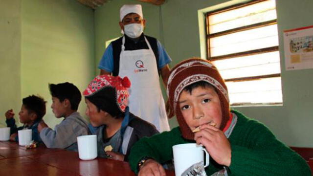 Ancash: escolares beneficiados con desayunos en frío de 5 grados
