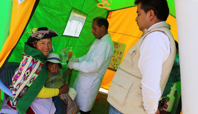  Huancavelica: Niños de Chacapunco, Angaraes, son tratados contra la anemia