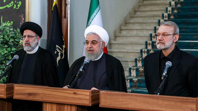 El presidente Hasan Rohani anuncia el levantamiento de los límites en la investigación y desarrollo nuclear. Foto: AFP.
