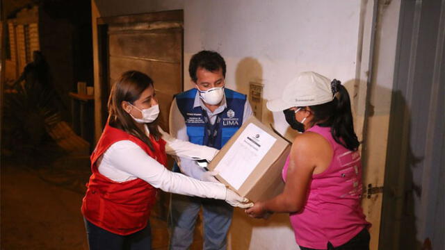 Luz del Sur afirmó que donará un total de 31.000 canastas de víveres. Foto: Municipalidad de Lima