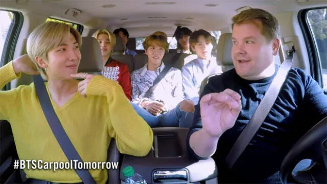 BTS canta ON en el Carpool Karaoke.