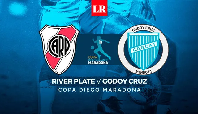 River Plate y Godoy Cruz se vuelven a cruzar por la Copa Diego Maradona. Gráfica: Fabrizio Oviedo/La República.