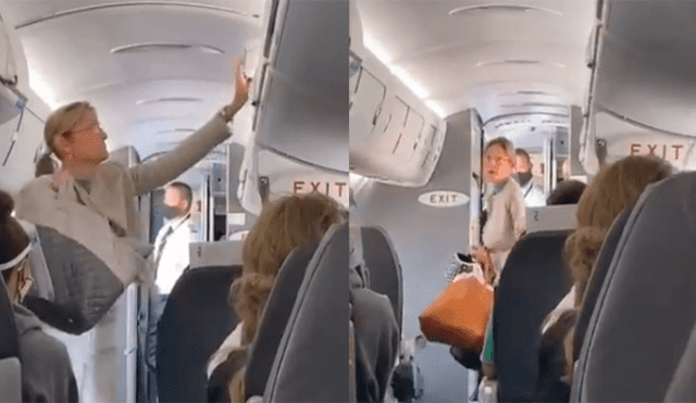 Ante su negativa para ponerse la mascarilla, la pasajera tuvo que abandonar el avión. (Foto: NY Post)