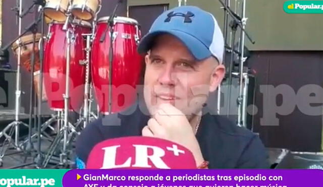 Gian Marco responde a periodistas desde Piura, tras concierto por su aniversario. Foto: captura/GLR