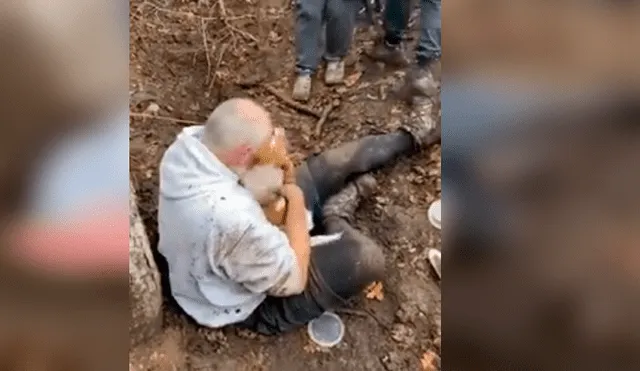 El hombre jamás imaginó que encontraría a su perra enterrada en un profundo hoyo después que esta se perdiera durante un paseo. La emotiva escena se ha hecho viral en Facebook