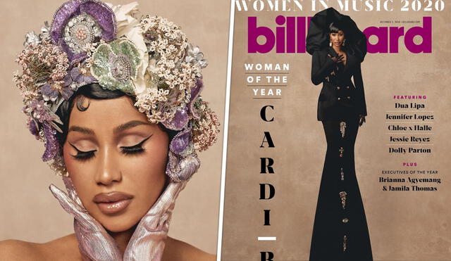 Cardi B en la portada de la revista Billboard. Foto: composición Instagram
