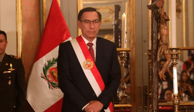 Presidente Martín Vizcarra. En el 2019 aumentó la tensión entre el gobierno y el Congreso, posteriormente disuelto. Foto: Mauricio Malca.
