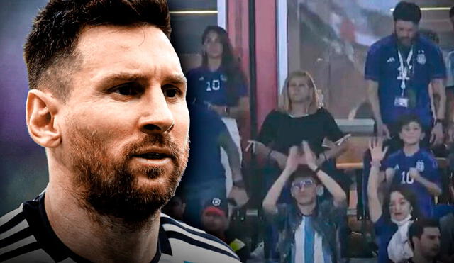 La familia de Lionel Messi estalló de alegría tras el triunfo de Argentina y su pase a octavos de final. Foto: composición captura TyC
