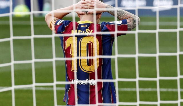 Lionel Messi no asistió ni metió gol en la caída ante Real Madrid. Foto: EFE