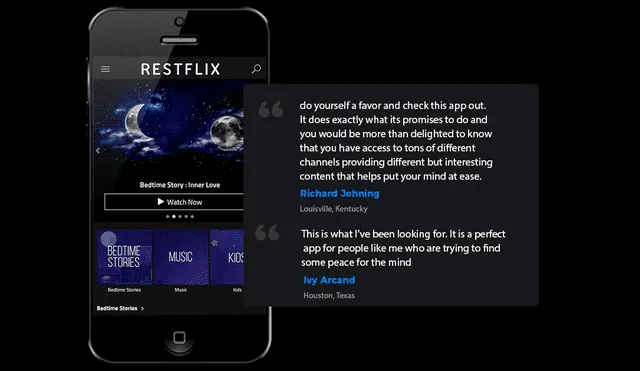 Restflix está disponible para teléfonos móviles. | Foto: Restflix
