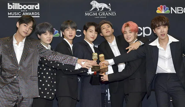 BTS en los Billboard Music Awards 2019. Foto: AFP