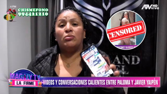 Paloma de la Guaracha reveló que realizó 'sexting' con Javier Yaipén. Foto: captura ATV
