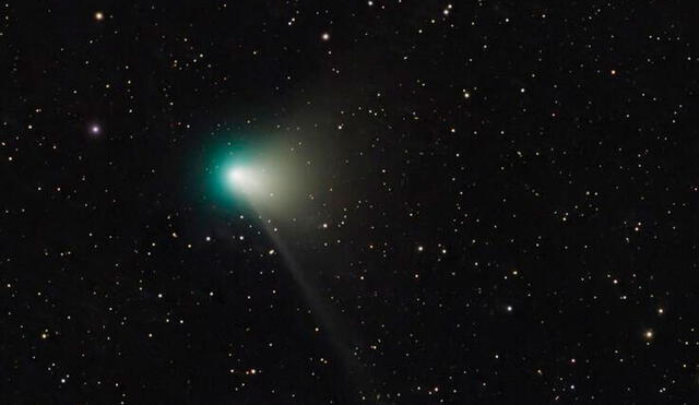 Cometa C/2022 E3 ZTF captado a finales de diciembre. Foto: MrJackDog / Twitter