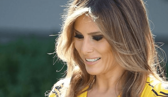 Melania Trump y el vestido que la convirtió en princesa Disney en Londres [FOTOS]