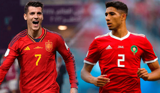 España vs. Marruecos por el pase a cuartos de final del Mundial Qatar 2022. Foto: composición GLR/AFP