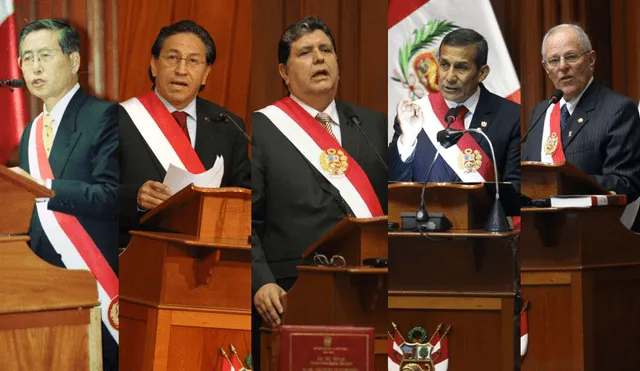 Perú y sus últimos cinco presidentes caídos por corrupción