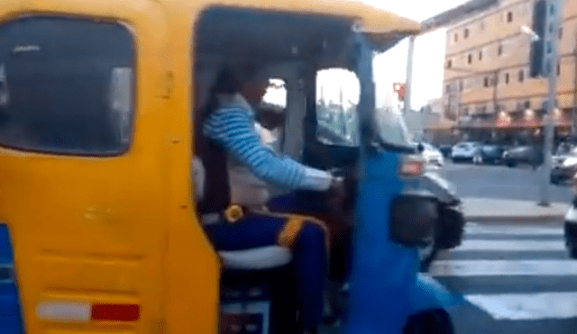 Facebook viral: persigue a mototaxista imprudente y queda en shock al verle la cara  [VIDEO]