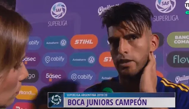 Carlos Zambrano dio declaraciones luego de salir campeón con Boca Juniors de la Superliga Argentina 2019-2020. | Foto: TNT Sports