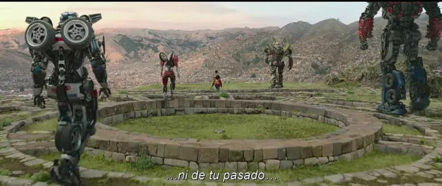 Vista panorámica de Cusco en el filme Transformers. Foto: Captura tráiler