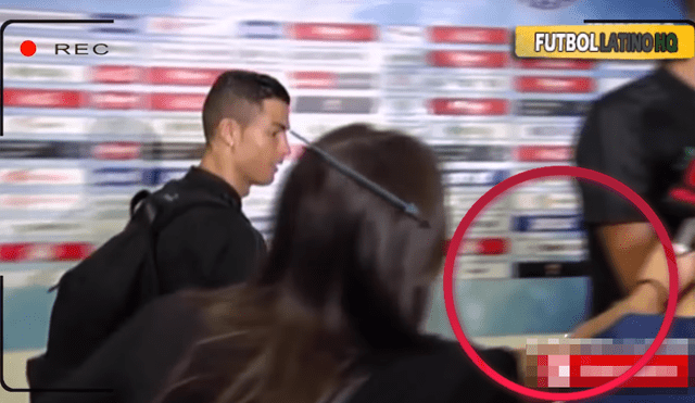 YouTube: Cristiano Ronaldo toqueteó a su compañero del Real Madrid en plena entrevista [VIDEO]