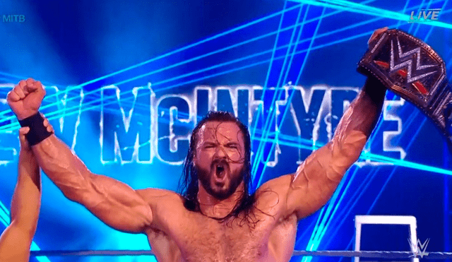 Drew McIntyre venció a Seth Rollins en Money in the Bank y retiene el Campeonato de la WWE. | Foto: WWE