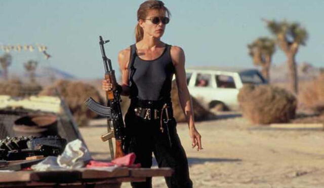 Revelan fotos de Linda Hamilton durante rodaje de nueva entrega de Terminator (FOTOS)