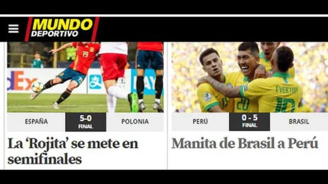 Perú vs. Brasil por Copa América 2019: Así informó la prensa internacional
