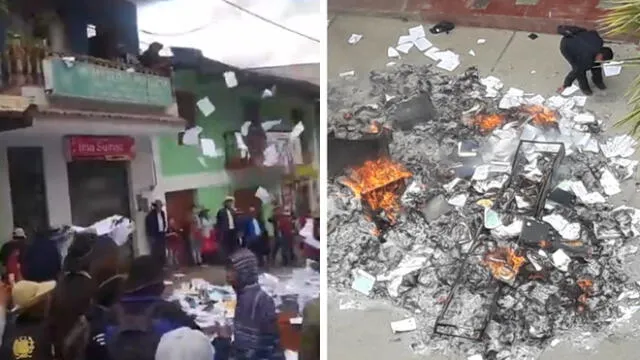 Rondas campesinas quemaron expedientes fiscales en Áncash [VIDEO]