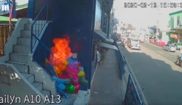 Vendedor de globos con hidrógeno sufre graves quemaduras tras pesada broma de niños [VIDEO]