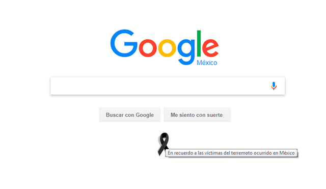 Google se solidariza con víctimas del terremoto en México