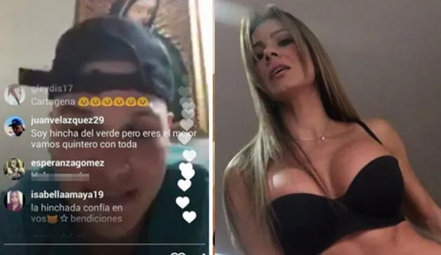 Instagram: Esperanza Gómez intimidó con un comentario a futbolista de la selección Colombia