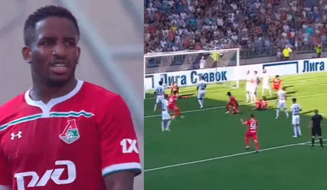 Le anulan gol a Jefferson Farfán en partido por la liga rusa [VIDEO]