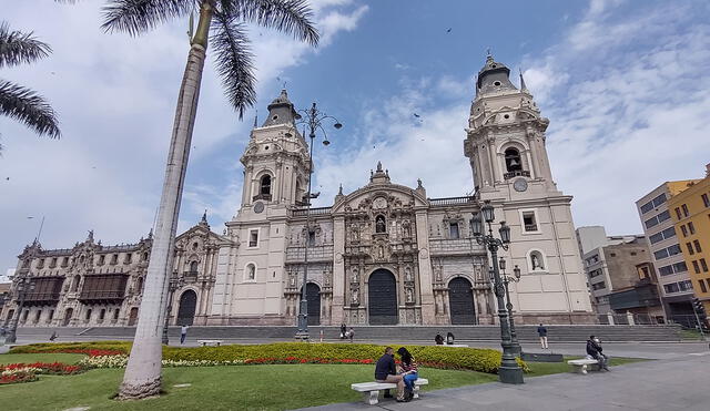 Catedral de Lima con la cámara gran angular del Moto G9 Plus. Foto: Edson Henriquez.