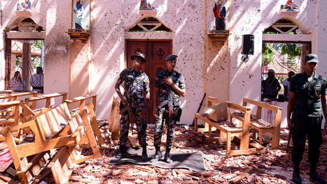Sri Lanka: captan el momento exacto de explosión en una iglesia [VIDEO]