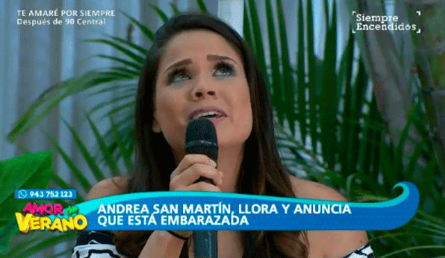 Andrea San Martín cuenta entre lágrimas que se convertirá en madre [VIDEO]