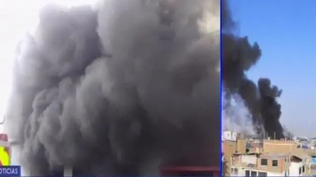 Santa Anita: reportan incendio en depósito de llantas [VIDEO] 