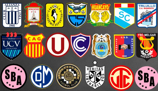 Las marcas deportivas que visten a los 20 clubes de la Liga 1.