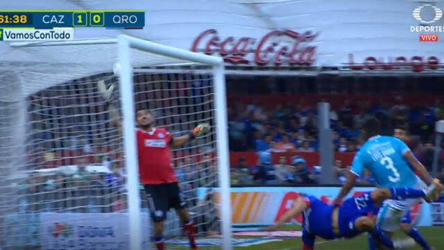 Cruz Azul vs Querétaro: Luis Romo anotó el 1-1 con ayuda del VAR [VIDEO]
