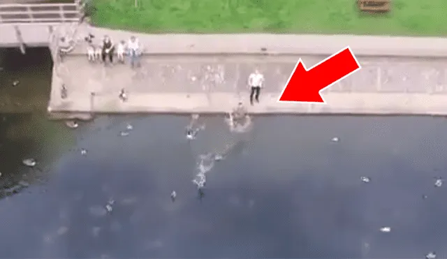 Un video viral muestra como un joven hizo hasta lo imposible para salvar su dron nuevo de un trágico final.