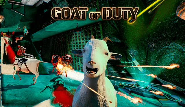 Descarga Goat of Duty, un videojuego gratis de disparos entre cabras.