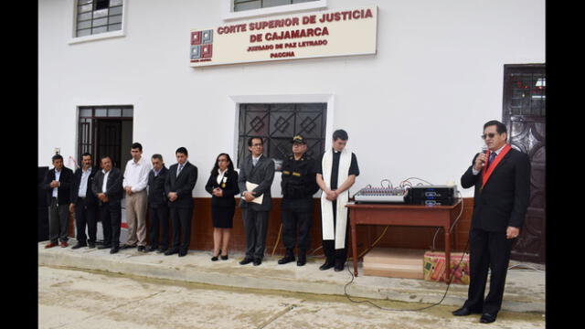 Poder Judicial de Cajamarca inauguró Juzgado de Paz Letrado en Paccha