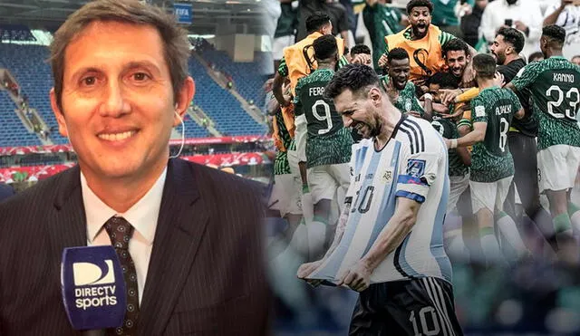 Juan Pablo Varsky fue el comentarista del Argentina vs. Arabia Saudita. Foto: composición LR/DirecTV Sports/ESPN
