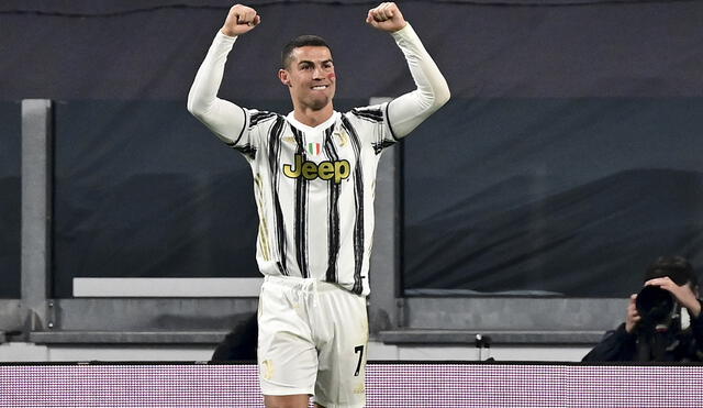 Cristiano Ronaldo hizo un doblete en los primeros 45 minutos del partido entre Juventus y Cagliari. Foto: AFP
