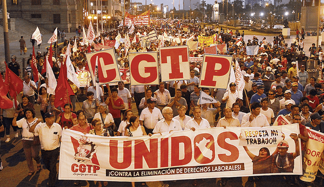 CGTP suspendió su participación en el Consejo de Trabajo